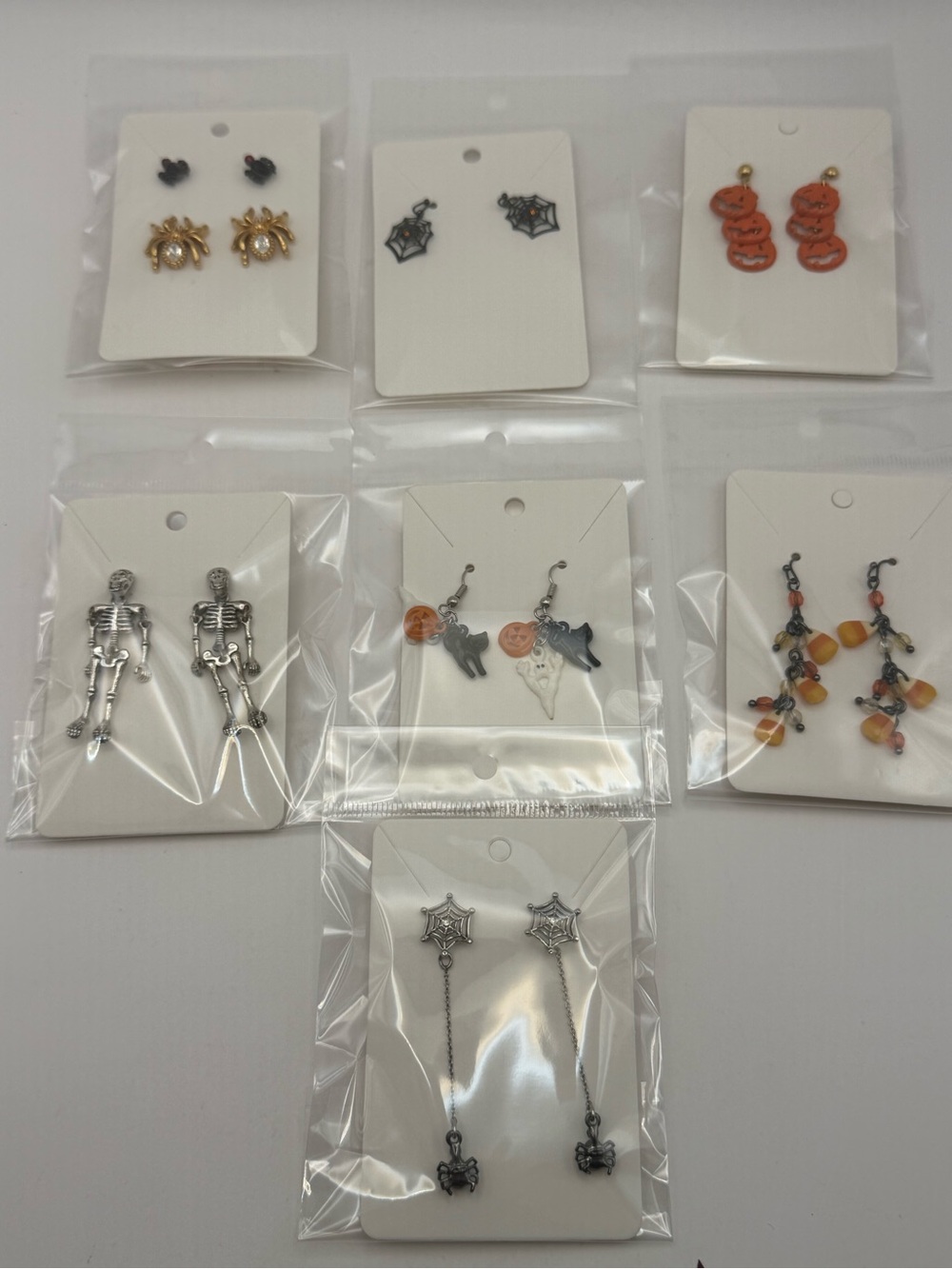 Halloween Themed EarriHalloween Themed Earrings - Spider, Skeleton, Pumpkin, Bat
